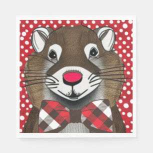 Servilleta De Papel Día de la Marmota
