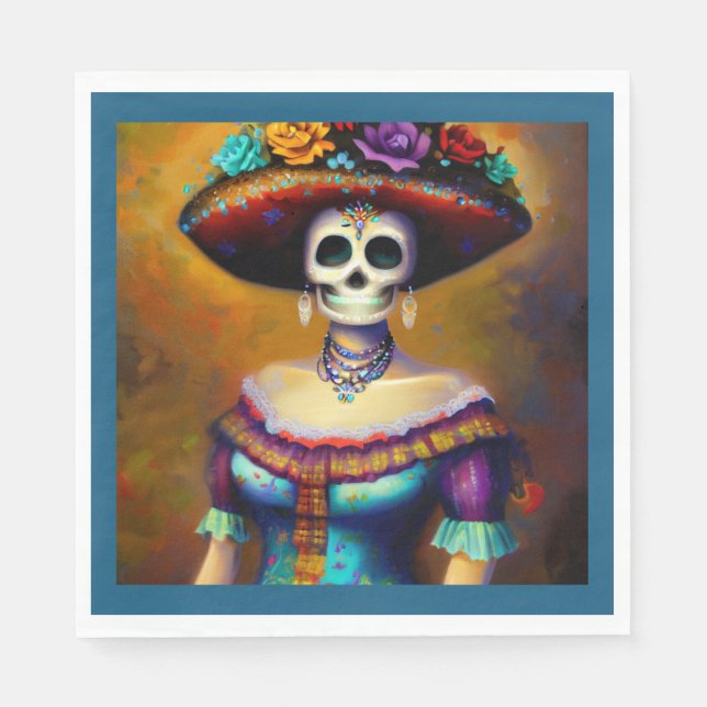 Servilleta De Papel Día de la Muerte 1 (Anverso)