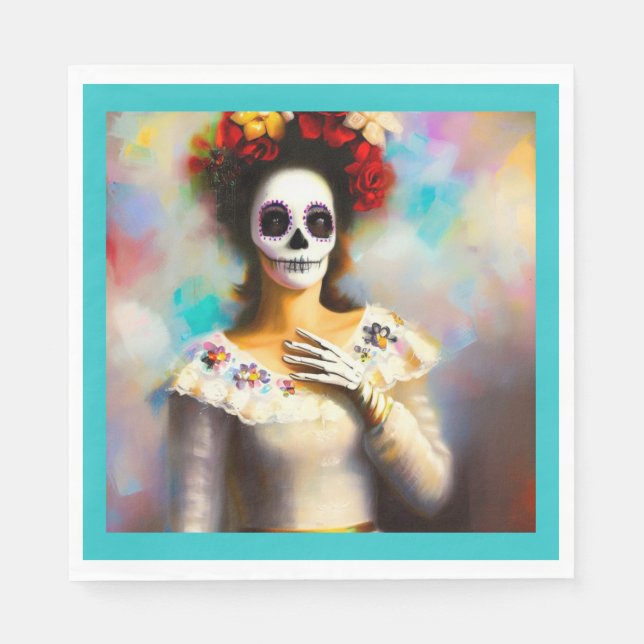 Servilleta De Papel Día de la Muerte 3 (Anverso)