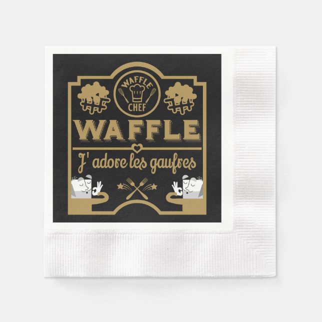 Servilleta De Papel Día de la Waffle (Anverso)
