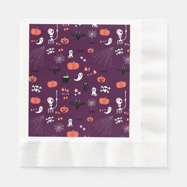 Servilleta De Papel Día de las Brujas (Anverso)