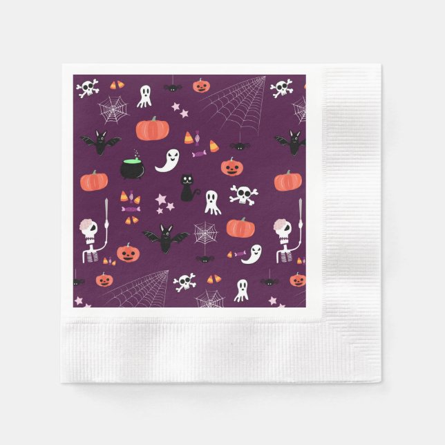 Servilleta De Papel Día de las Brujas (Anverso)