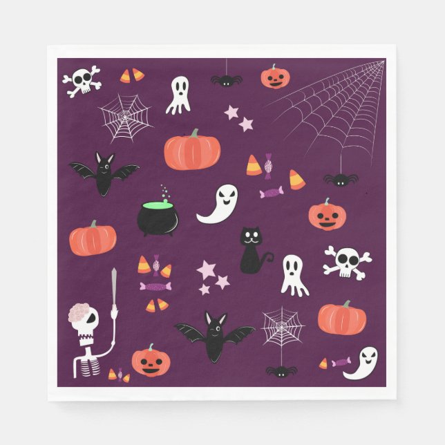 Servilleta De Papel Día de las Brujas (Anverso)
