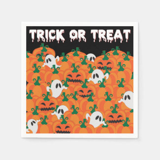 Servilleta De Papel Día de las Brujas Fantasmas Parche de Calabaza Emb