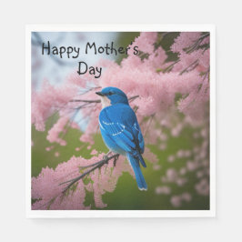 Servilleta De Papel Día de las Madres del Pájaro Azul