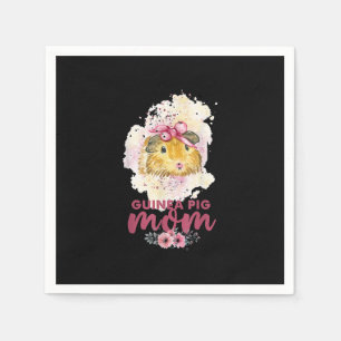 Servilleta De Papel Día De Los Mores Florales De La Madre Del Cerdo De