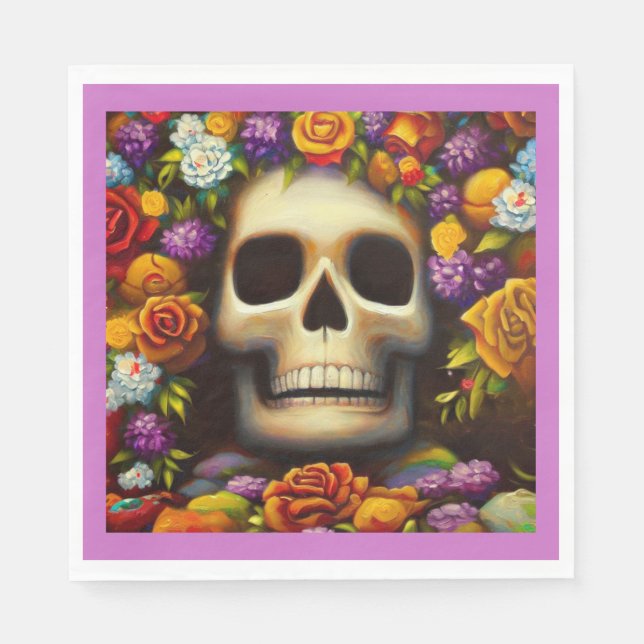 Servilleta De Papel Día de los Muertos de Ofendra 5 (Anverso)