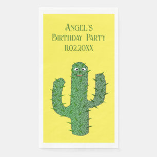 Servilleta De Papel Día de los Muertos Feliz Cactus Personalizado Cump