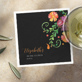 Servilleta De Papel Día de Muertos Floral Despedida de Soltera