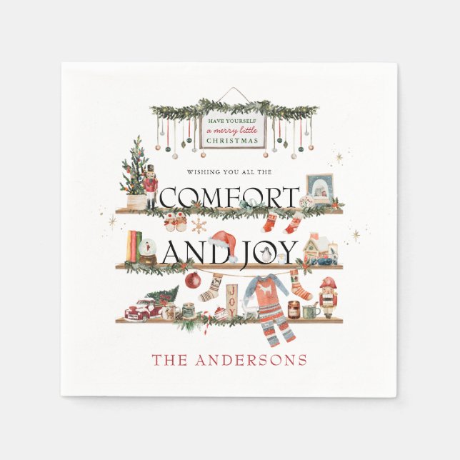 Servilleta De Papel Día de Navidad: Fiesta Navideña (Anverso)