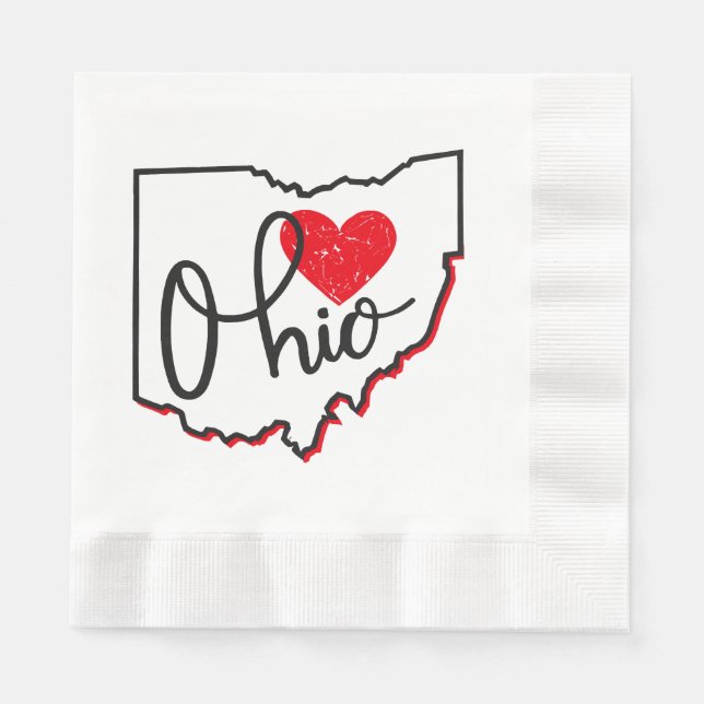 Servilleta De Papel Día de Ohio (Anverso)