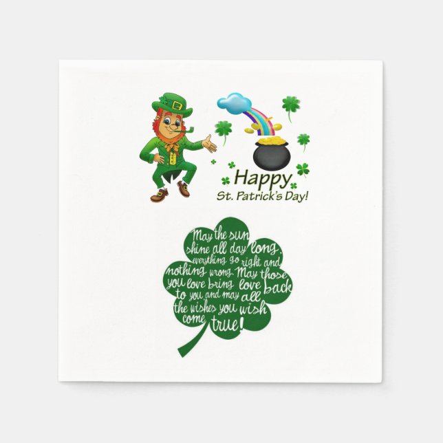 Servilleta De Papel Día de San Patricio (Anverso)
