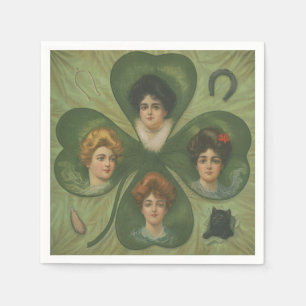 Servilleta De Papel Día de San Patricio Arte Vintage de la Señora Suer