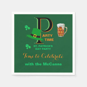 Servilleta De Papel Día de San Patricio Tiempo para Celebrar