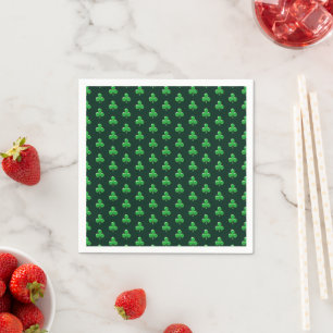 Servilleta De Papel Día de San Patricio trébol irlandés verde