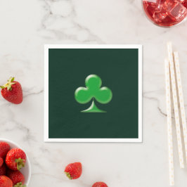 Servilleta De Papel Día de San Patricio trébol verde oscuro irlandés