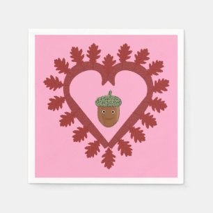 Servilleta De Papel Día de San Valentín Love Heart Acorn