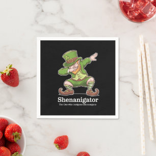 Servilleta De Papel Día de Simpatizantes Shenanigator Dabbing Leprecha