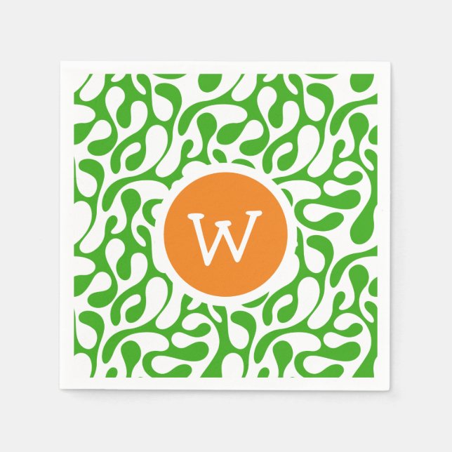 Servilleta De Papel Día de Swirly Saint Patrick (Anverso)