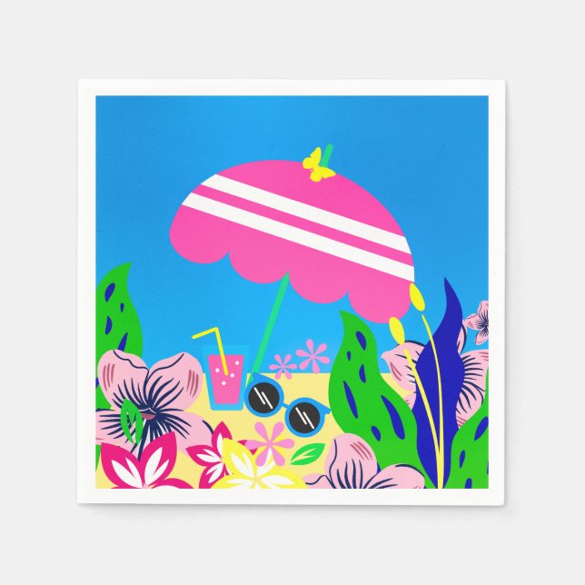 Servilleta De Papel Día de verano (Anverso)