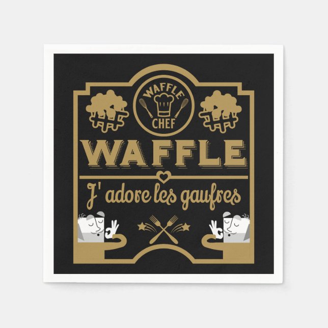 Servilleta De Papel Día de Waffle (Anverso)