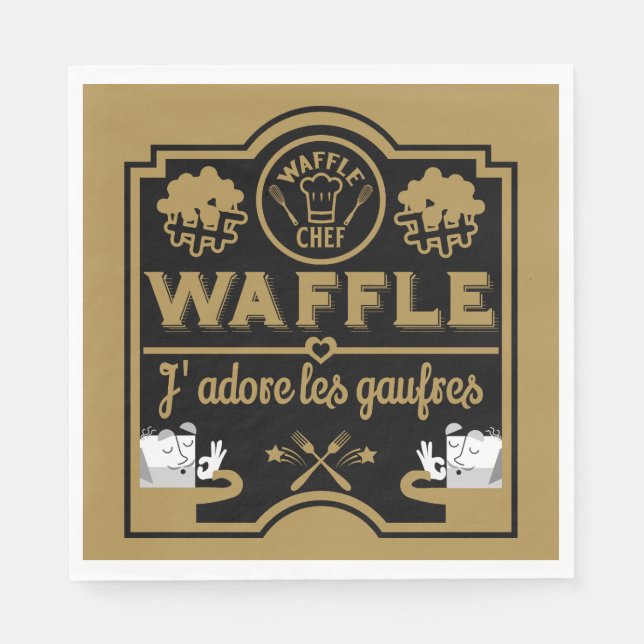 Servilleta De Papel Día de Waffle (Anverso)