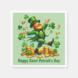 Servilleta De Papel Día del Duende Feliz y Genial de San Patricio 