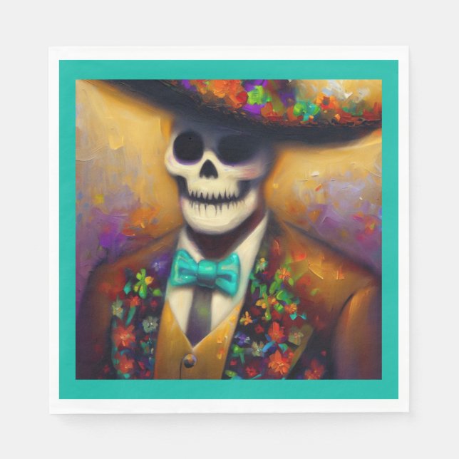 Servilleta De Papel Día del Muerto 4 (Anverso)