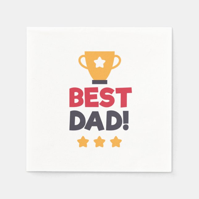 Servilleta De Papel Día del Padre Feliz | Napkin (Anverso)