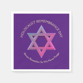 Servilleta De Papel Día del Recuerdo del Holocausto YOM HASHOAH