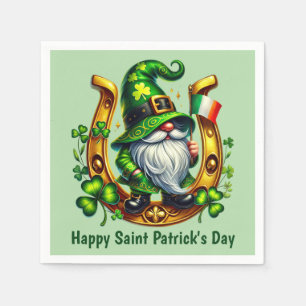 Servilleta De Papel Día del San Patricio Leprechaun Feliz y Divertido