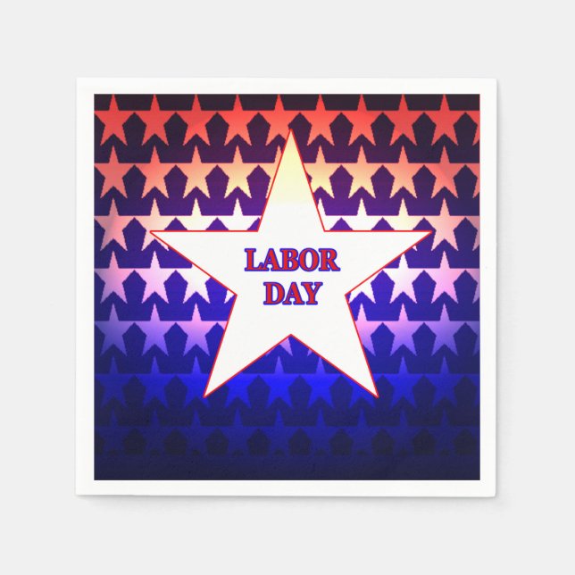 Servilleta De Papel Día del Trabajo (Anverso)