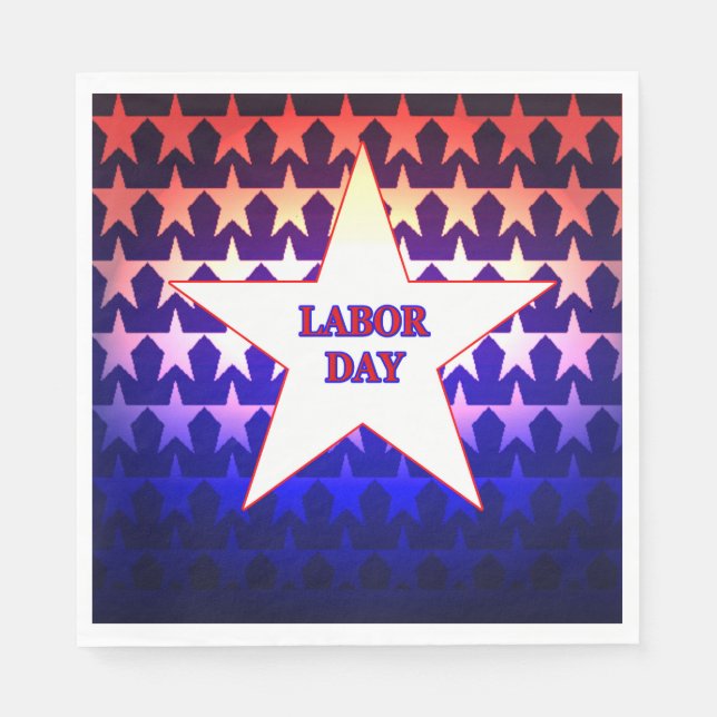 Servilleta De Papel Día del Trabajo (Anverso)