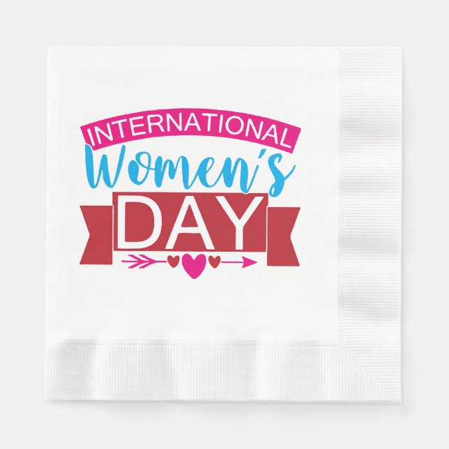 Servilleta De Papel Día Internacional de la Mujer (Anverso)