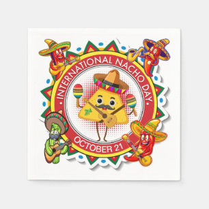 Servilleta De Papel Día Internacional del Nacho