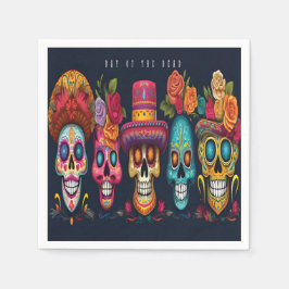 Servilleta De Papel Día muerto Fiesta derrumbe azucarero feriado de Ha