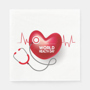 Servilleta De Papel Día Mundial de la Salud