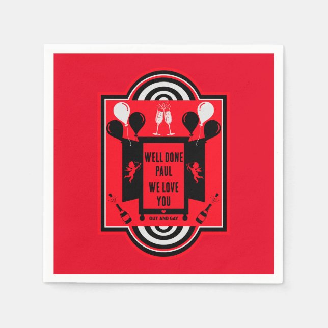 Servilleta De Papel Día nacional de salida NCOD (Anverso)