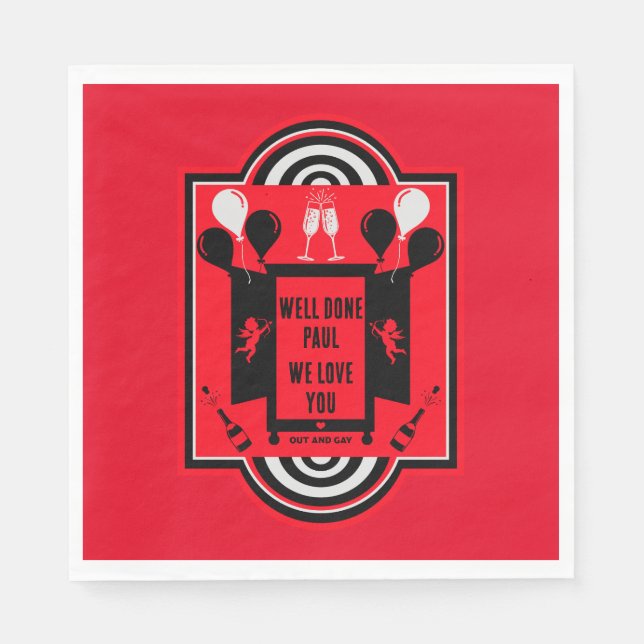 Servilleta De Papel Día nacional de salida NCOD (Anverso)