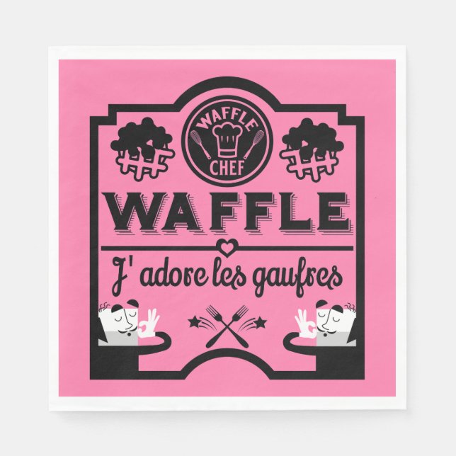 Servilleta De Papel Día Nacional de Waffle (Anverso)