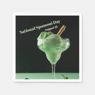 Servilleta De Papel Día Nacional del Spumoni