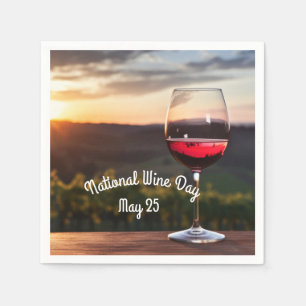 Servilleta De Papel Día Nacional del Vino