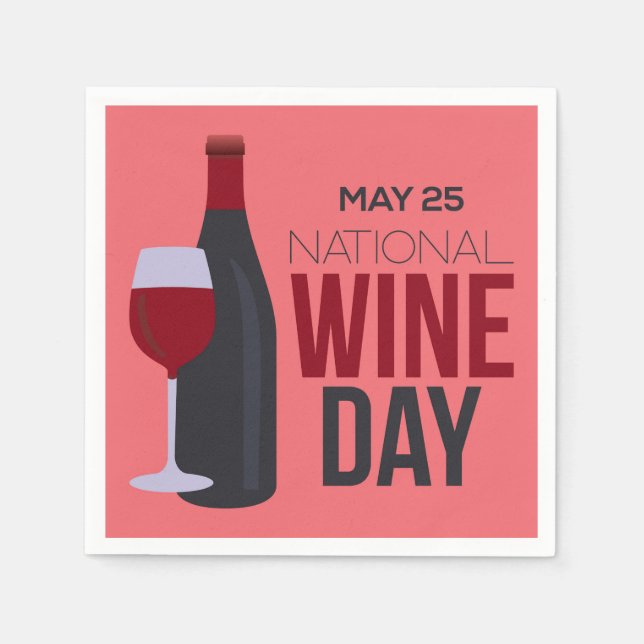 Servilleta De Papel Día Nacional del Vino (Anverso)