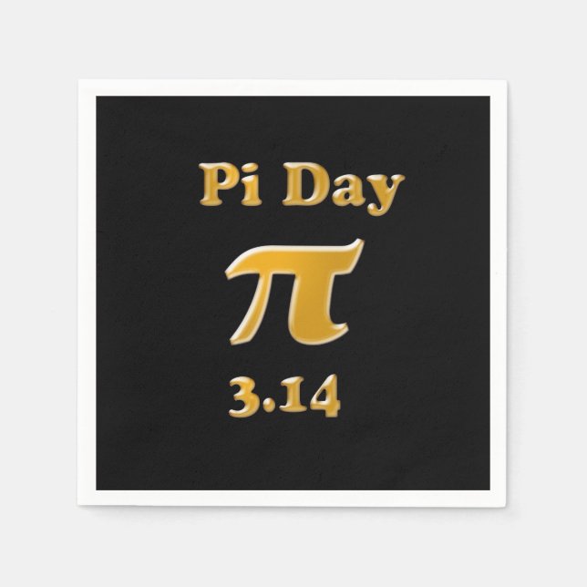 Servilleta De Papel Día Pi 2016 (Anverso)