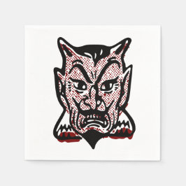 Servilleta De Papel Diablo clásico de Halloween