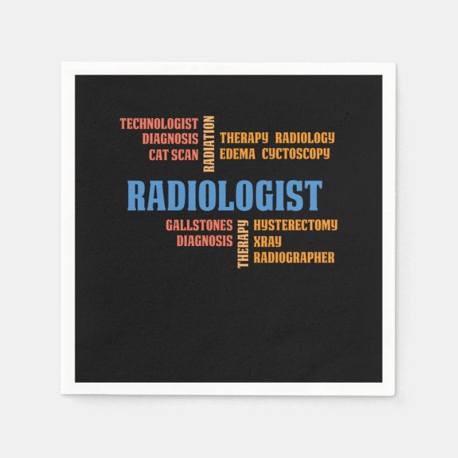 Servilleta De Papel Diagnóstico radiológico de radiología tecnológica  (Anverso)