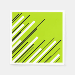 Servilleta De Papel Diagonals - Lime Green