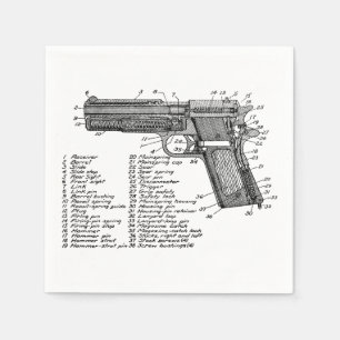 Servilleta De Papel Diagrama V2 del arma