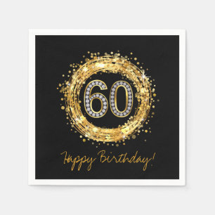 Servilleta De Papel Diamante Número 60 Purpurina Bling Confetti oro,