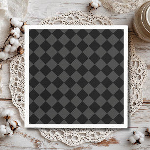 Servilleta De Papel Diamantes negros y húmedos - Elegantes y sin tiemp